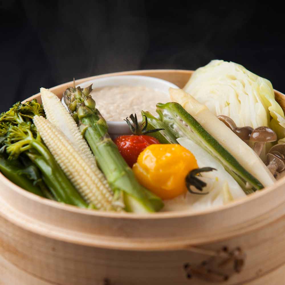 道産野菜の蒸しサラダ