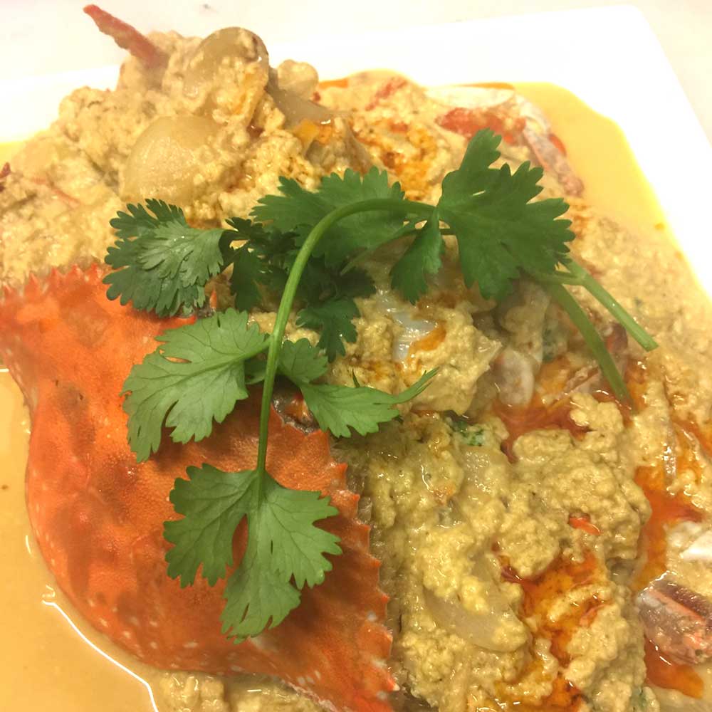 わたり蟹のタイカレー炒め